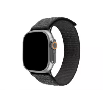 FIXED Sporty nylon band voor Apple Watch Ultra 49mm - donkergrijs (160-210 mm)
