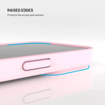 Fixed Story back cover voor Xiaomi 17 rubberachtig roze