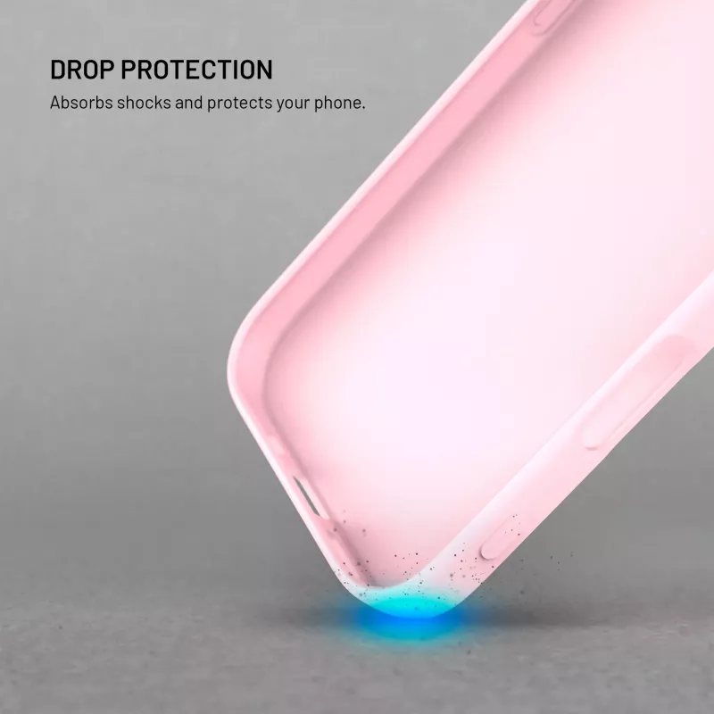 Fixed Story back cover voor Xiaomi 17 rubberachtig roze