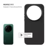 Fixed Story achterzijde cover voor Xiaomi 17 Ultra, rubberachtig, zwart