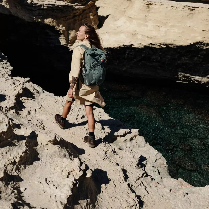 Fjällräven Abisko Hike Foldsack Rugzak - Patina Green