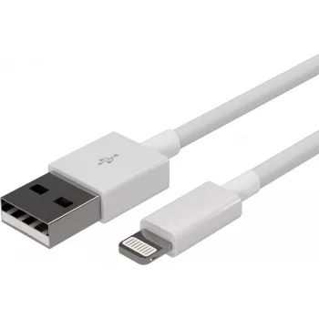 Flexline USB-oplaad- en sync-kabel, USB-A naar 8-pin (Lightning), 2.0, ABS, wit, 5,0 m (FL31-12048)