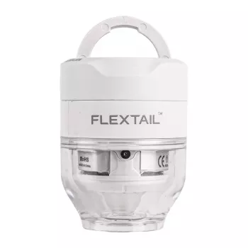 FLEXTAIL Tiny Pump 3X draagbare elektrische pomp, LED-zaklamp, USB-C, wit