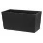 Flowerpot Thermo Patio D76 zwart 76 cm ronde dubbelwandige geïsoleerde buitenplantenbak