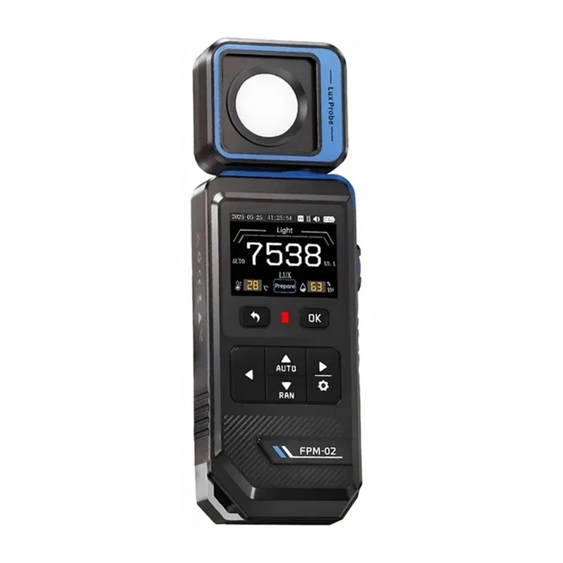 FNIRSI FPM-02 luxmeter met kleurendisplay