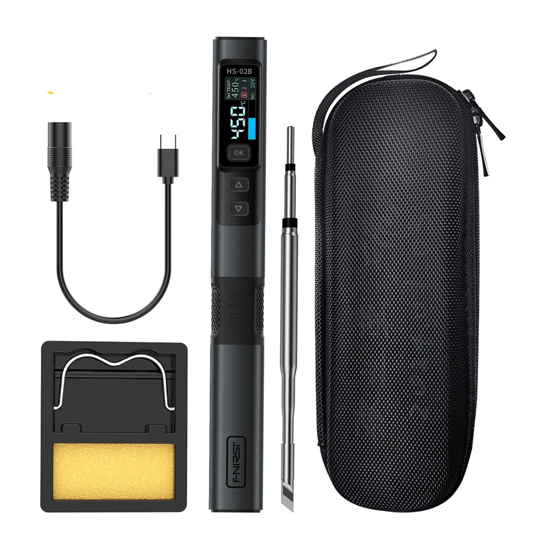 FNIRSI HS-02B 100 W Smart Soldeerbout met USB-C PD