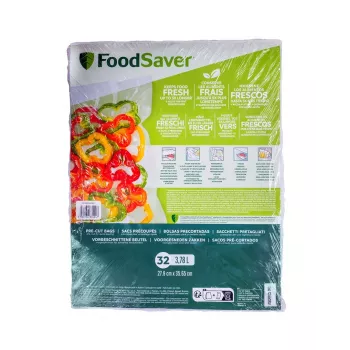FoodSaver Macom 3201 rechthoekige voedselbewaar-set met dispenser, 32-delig, wit/transparant