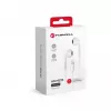 Forcell F-Audio HR-ME25 Lightning in-ear-koptelefoon met microfoon en afstandsbediening, wit