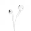 Forcell F-Audio HR-ME25 Lightning in-ear-koptelefoon met microfoon en afstandsbediening, wit