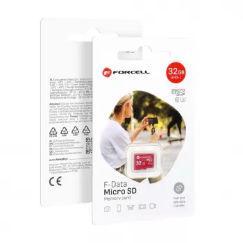 Forcell F-DATA 32GB microSDHC UHS-I U3 Class 10 geheugenkaart