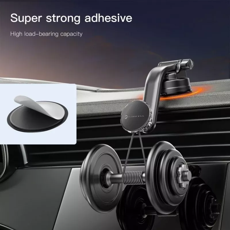 Forcell F-Grip MagLuxe Magnetische Autotelefoonhouder – Voorruit, Dashboard, Ventilatie – Zwart