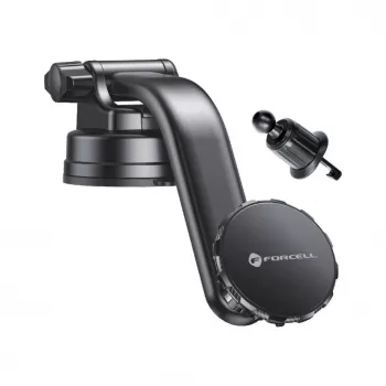 Forcell F-Grip MagLuxe Magnetische Autotelefoonhouder – Voorruit, Dashboard, Ventilatie – Zwart