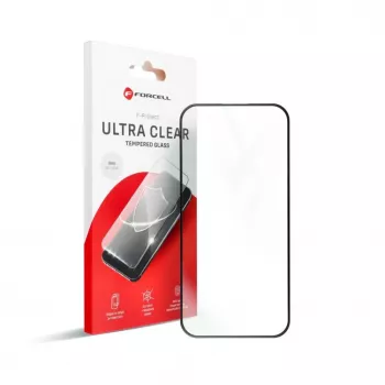 Forcell Ultra Clear Glass gehard glas schermbeschermer voor Xiaomi Redmi 14C, zwarte rand
