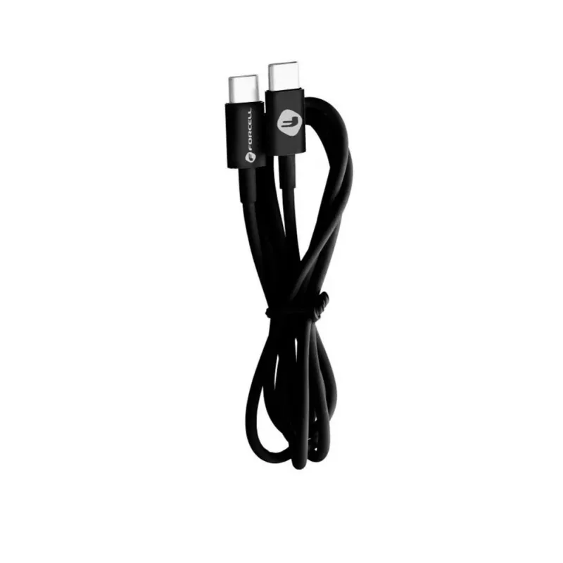 Forcell USB-C naar USB-C kabel F-Energy QC PD Tube 1m C293 zwart