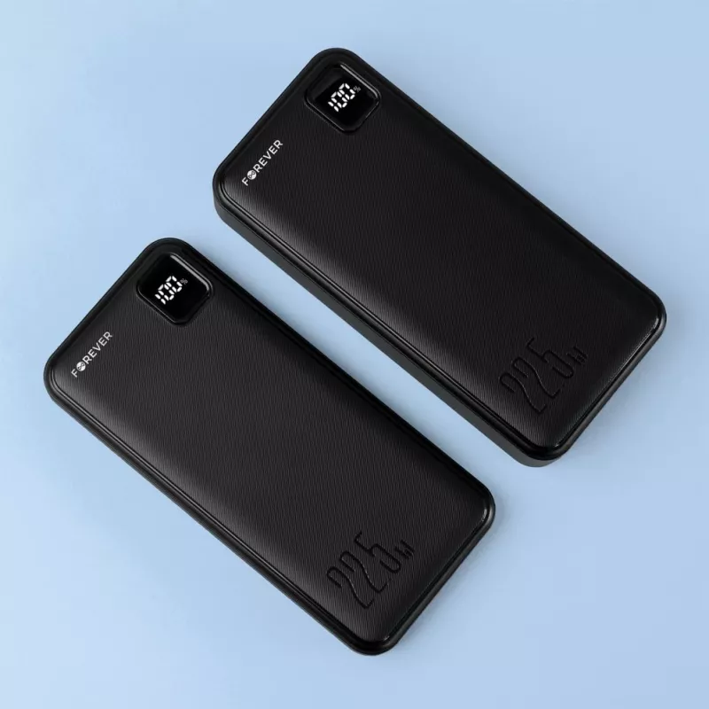 Forever powerbank TB-300L PD QC 22.5W 20000 mAh zwart