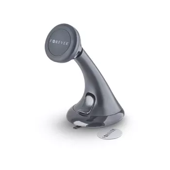 FOREVER universele MH-100 telefoonhouder voor in de auto met zuignap, 360° draaibaar, telescooparm, geschikt voor 50-90mm smartphones, zwart