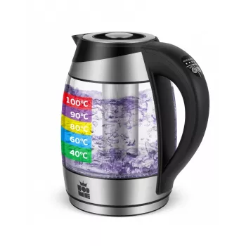 ForMe FKG-488 draadloze waterkoker 1,8 L zilver/zwart