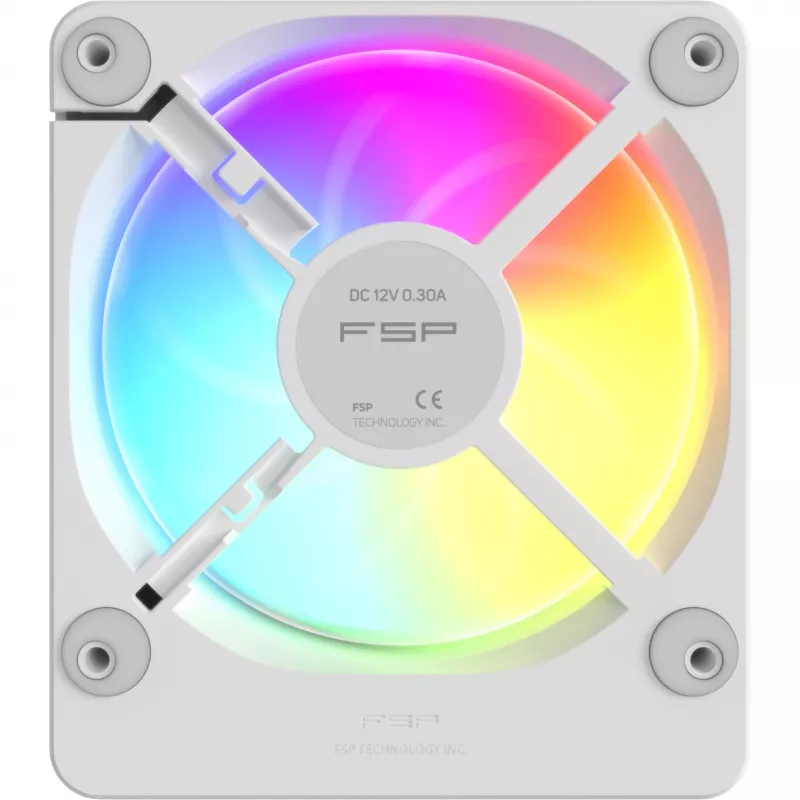 Fortron ZENFAN 120 White 120mm PWM ARGB ventilator
