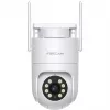 Foscam PD8 draadloze bewakingscamera wit 8MP (3840x2160), WiFi 6 dualband, millimetergolfradar, 360° auto-tracking, pan & tilt
