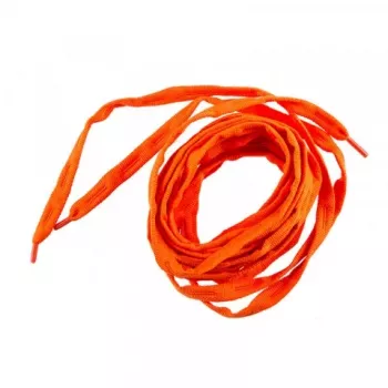 FR - LACES oranje - 120cm platte geweven polyester veters