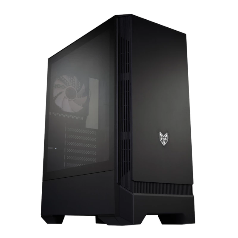 FSP CMT260 ATX mid-tower gaming-behuizing - tempered glass, zwart