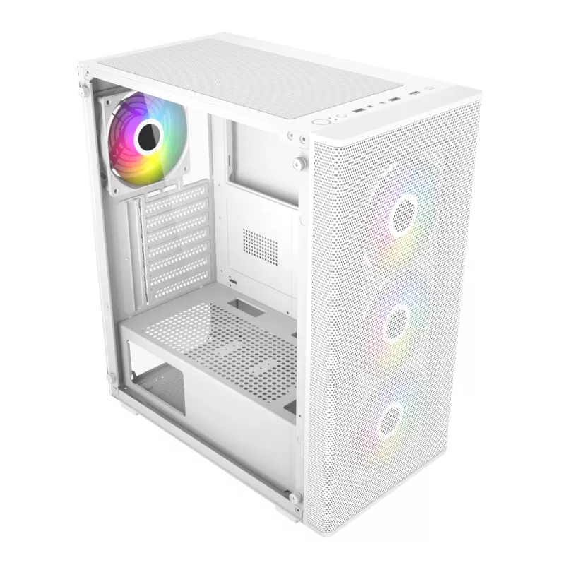 FSP M220 ATX mid tower gaming-behuizing - wit