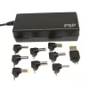 FSP NB 45W universele ultrabook-adapter - 19V 2.37A, 8 tips, zwart