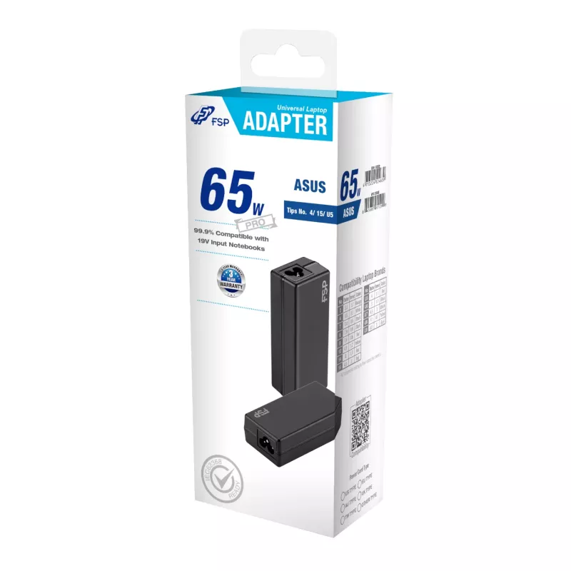 FSP PRO 65W Universele Laptop-adapter – Asus