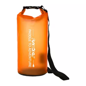 FunWater 10L waterdichte droogzak – roll-top PVC opbergzak met schouderband voor kajakken, varen, kamperen en reizen