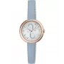 FURLA Giada dames analoog kwartshorloge 32mm zilverkleurige wijzerplaat roze leren band WW00005005L3