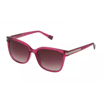 Furla SFU336 zonnebril voor dames - Havana acetaat montuur met bruine verloopglazen - 55/18/135 mm