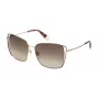 FURLA SFU600-590A93 dames zonnebril havana acetaat montuur bruine verloopglazen 59mm