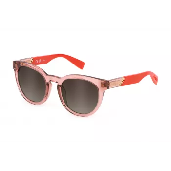 FURLA SFU687-510D48 dameszonnebril - bruin havanna acetaat montuur, bruine verloopglazen, 51 mm