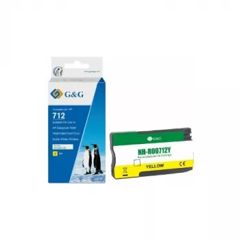 G&G Patroon HP 712 XL (3ED69A) permanent & waterafstotend (29 ml)