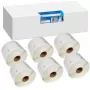G&G compatibele etikettenrollen 32x57mm zwart op wit, 6 rollen x 1000 etiketten, voor Dymo 11354/S0722540