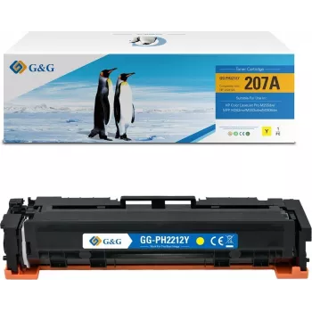 G&G compatibele tonercartridge voor HP 207A / W2212A (cyaan)
