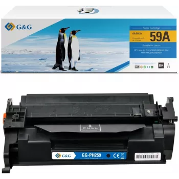 G&G compatibele tonercartridge voor HP 59A / CF259A (21080) - zwart, standaardopbrengst, 3.000 pagina's