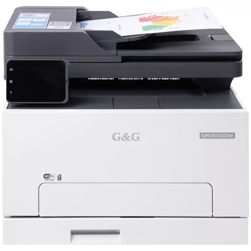 G&G GM2010CDW kleurenlaser multifunctionele printer 3-in-1, 20 ppm, duplex, Wi-Fi, touchscreen