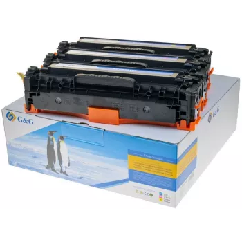 G&G toner 3-kleurenset voor HP 125A /128A/131A C/M/Y