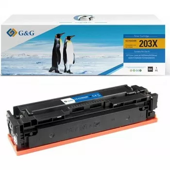 G&G XL tonerpatroon compatibel met HP 203X / CF540X (zwart, hoge capaciteit)