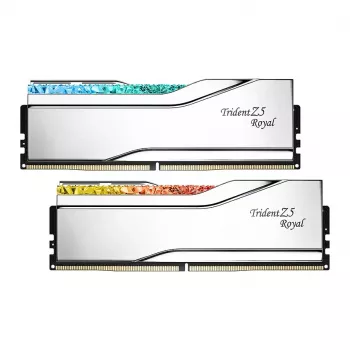 G.Skill Trident Z5 Royal RGB 48GB (2x24GB) DDR5-8400 CL40 desktop-geheugenkit - gepolijst zilver