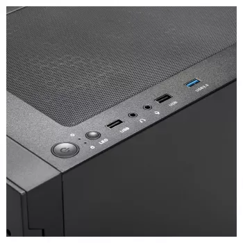 Gamdias Talos E3 Mesh RGB miditower ATX behuizing met gehard glaspanelen (zwart)