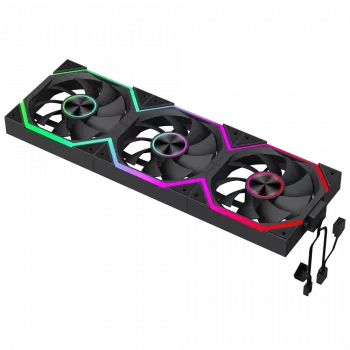 Gamemax FN12A-N2 WL behuizingsventilator zwart