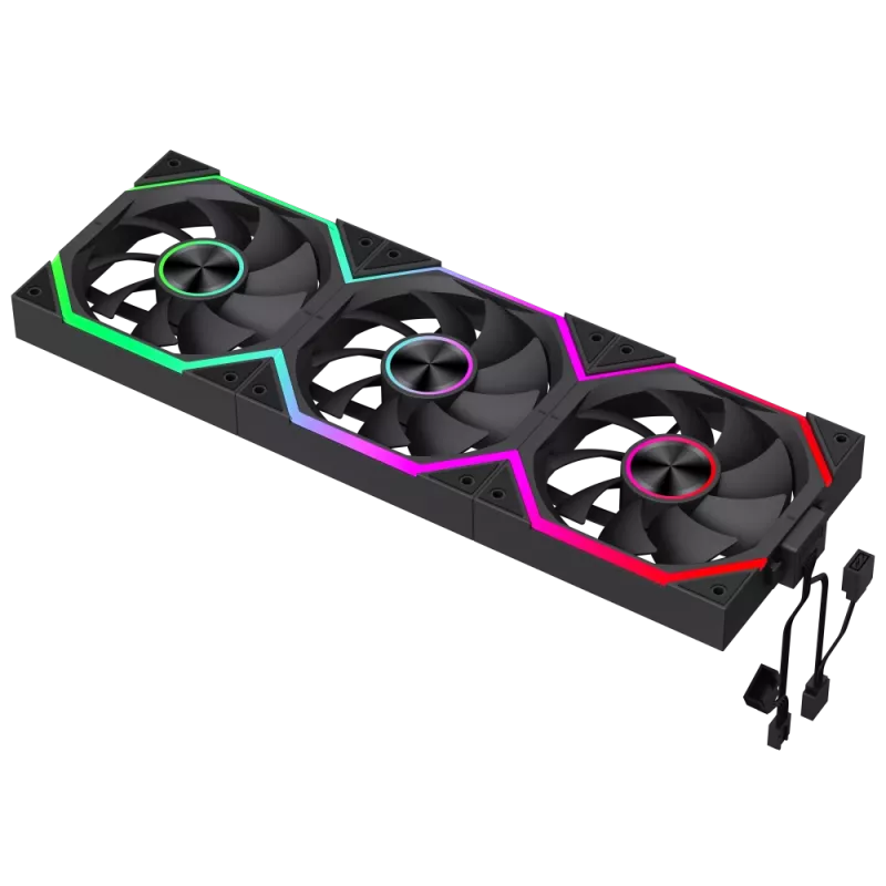 Gamemax FN12A-N2 WL behuizingsventilator zwart