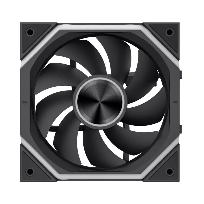 Gamemax FN12A-N2 WL behuizingsventilator zwart