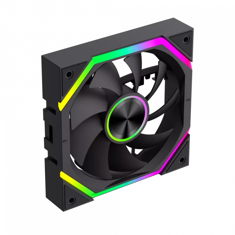 Gamemax FN12A-N2 WL behuizingsventilator zwart