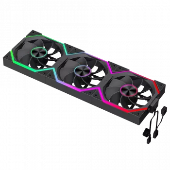 Gamemax FN12A-N2 WL-R behuizingsventilator zwart