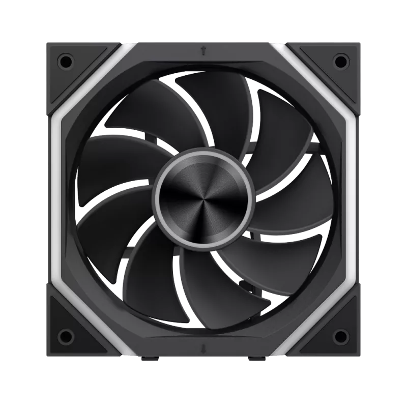 Gamemax FN12A-N2 WL-R behuizingsventilator zwart