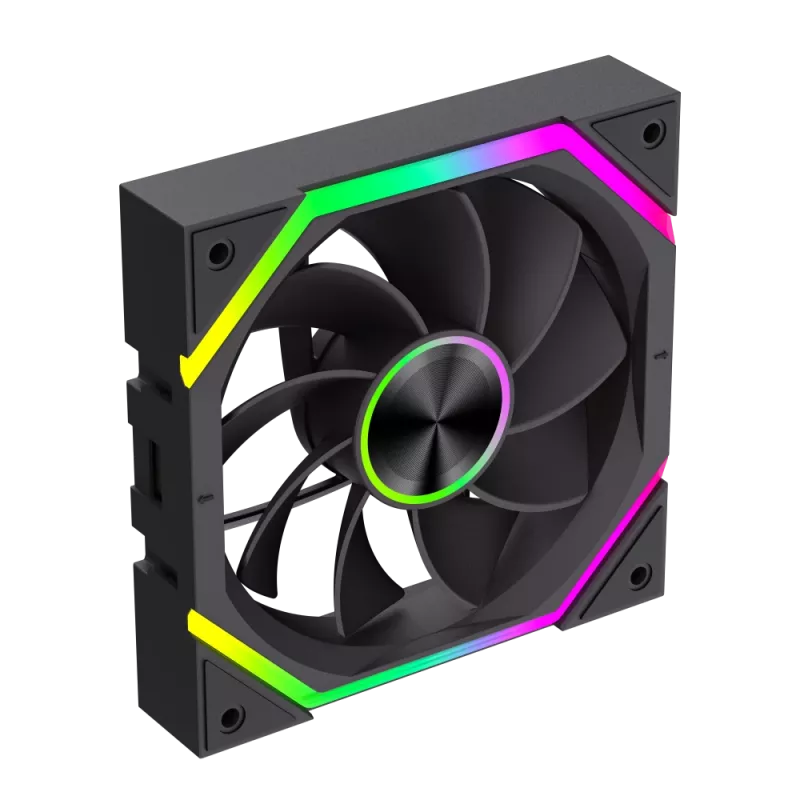 Gamemax FN12A-N2 WL-R behuizingsventilator zwart