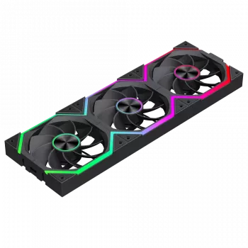 Gamemax FN12A-N2 WL-R behuizingsventilator zwart